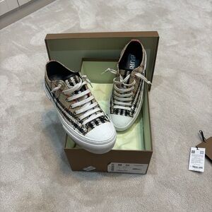 Burberry Check Wool Sneakers